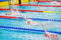 残特奥会游泳比赛 蒋裕燕成“八
